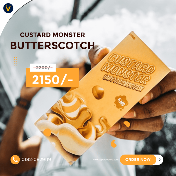 Custard Monster Butterscotch 100ml E-Juice - Image 2