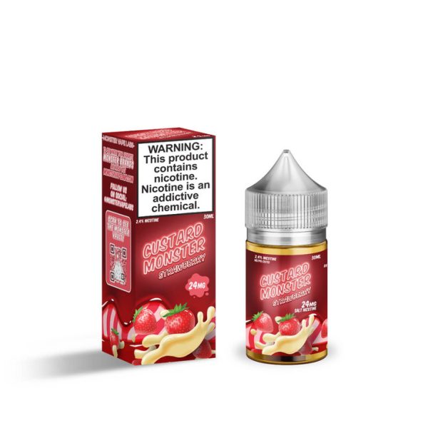 Custard Monster Strawberry Custard Salt 30ml E-Juice